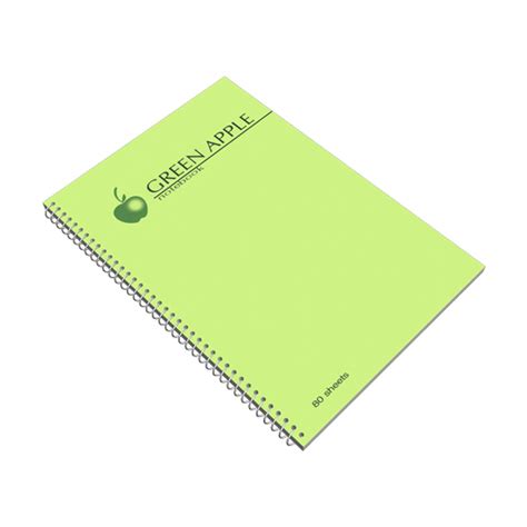 Buy Green Apple Spiral Notebook 80 Leaves Sm Stationery
