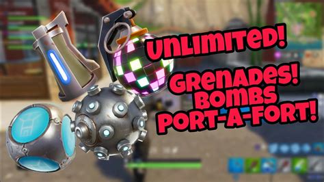Fortnite Battle Royale Glitch New Unlimited Grenades And Bombs Ps4