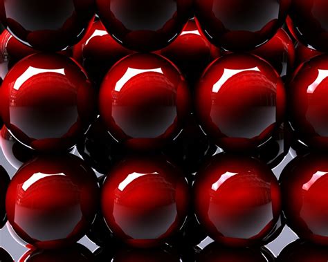 Red Balls Red Glazed Abstract 3d And Cg Hd Desktop Wallpaper