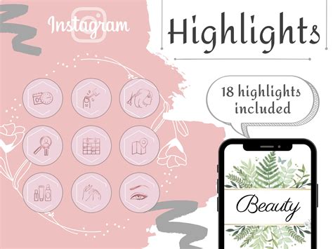 Beauty Instagram Story Highlight Iconshighlight Icons For Etsy