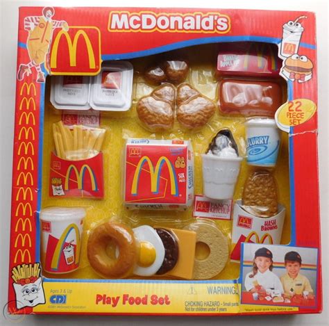 Vtg 2001 Cdi Mcdonalds Play Food Set Chicken Mcnuggets Mcflurry Etc