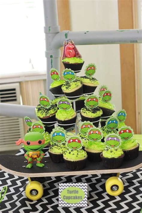 Teenage Mutant Ninja Turtles Birthday Party Ideas Photo 7 Of 47