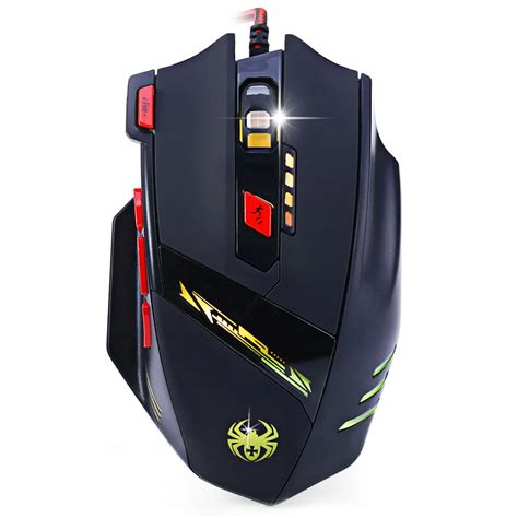 Zelotes T 90 8 Keys Wired Usb Optical Game Mouse 7 Cycling Light Mode