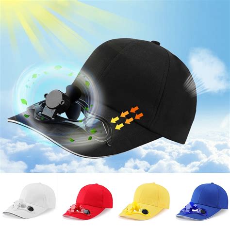Sunscreen Solar Powered Fan Hat Summer Outdoor Sport Hats Sun