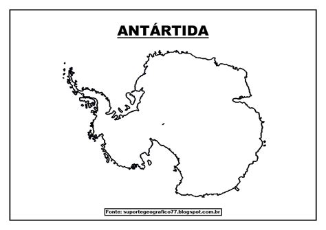 5 Mapas Da Antártida Para Colorir E Imprimir Online Cursos Gratuitos