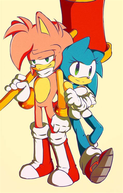 Sonamy Genderbend Amy The Hedgehog Sonic Fan Art Sonic Fan