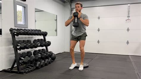 Db Goblet Squat Narrow Stance Heels Elevated Youtube