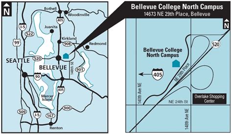 Map To Bellevue College Continuing Education Community Education