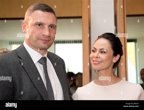 Wife Vitali Klitschko Natalia Klitschko Hi Res Stock Photography And
