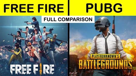 Pubg Vs Free Fire Full Game Comparison Unbiased In Hindi 2021 Pubg