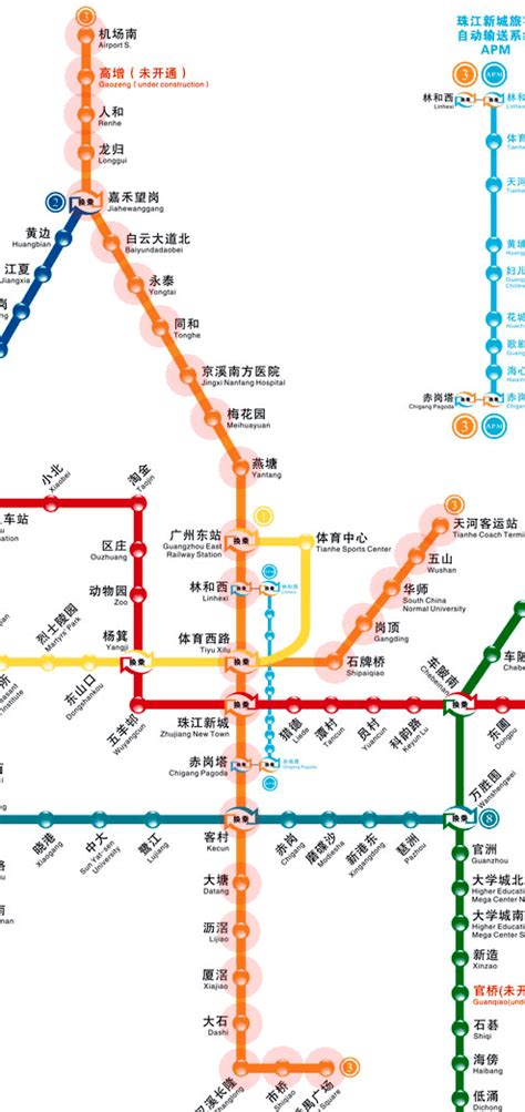 Line 3 Map Guangzhou Metro