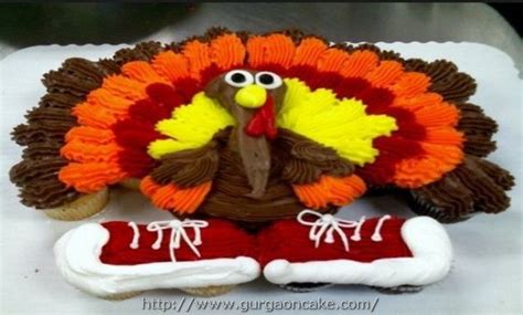 Turkey Birthday Cake Images Thanksgiving Cupcakes Cupcake Cakes