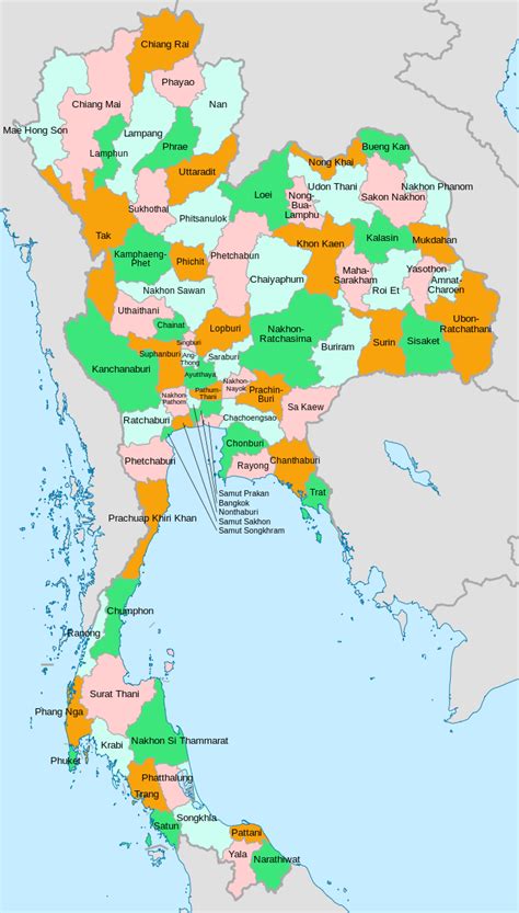 Provinces Of Thailand Wikipedia