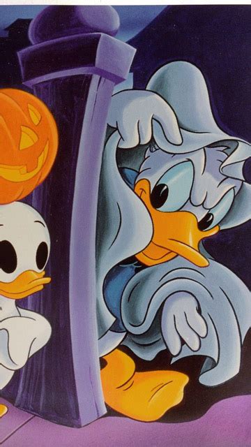 My Free Wallpapers Cartoons Wallpaper Classic Donald Duck Halloween