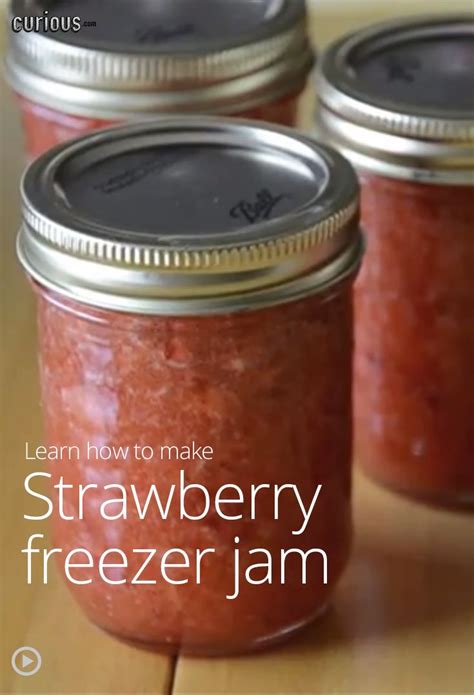 Making Strawberry Freezer Jam Resapies Pinterest
