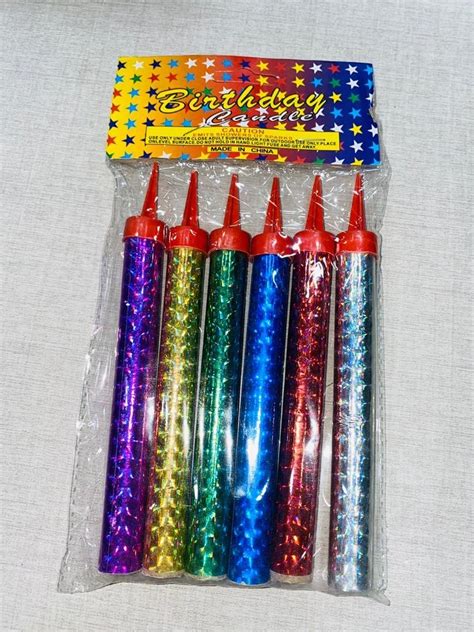 Assorted Color Pillar Birthday Sparkle Candle Rs 35 Pack Anvi