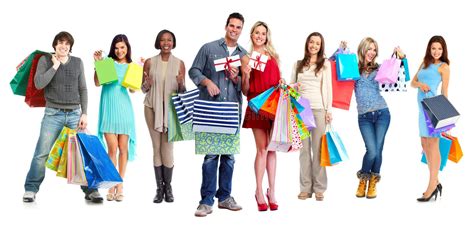 Group of Shopping Customers. Stock Image - Image of girl, crowd: 79647543