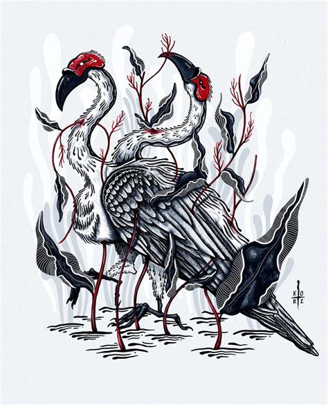 Vulture Illustration By Lisa Korz In 2020 Art Humanoid Sketch