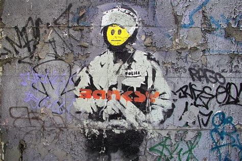 Banksy Smile Art Banksy Stencil Graffiti Hd Wallpaper Peakpx