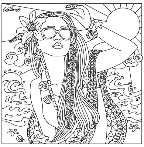 Coloring Pages For Adults Women At Getcolorings Com Free Printable