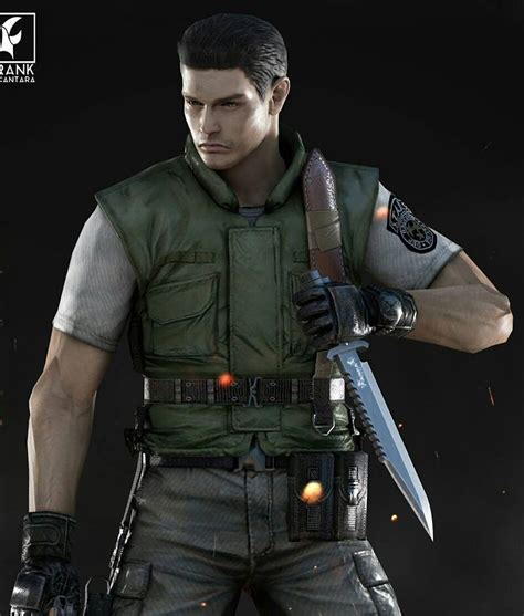 Resident Evil Chris Redfield Stars Vest Jackets Creator
