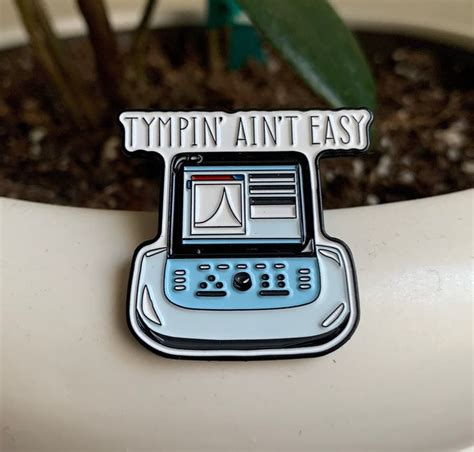 Tympin Aint Easy Tympanometry Enamel Pin Etsy Audiology Student