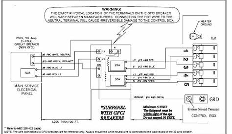 hot springs spa wiring schematic diagram