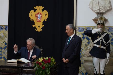 Presidente Da República Recebeu Presidente Checo Que Realiza Visita De Estado A Portugal