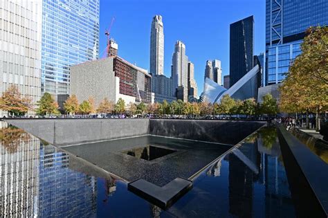 Reflecting Pool And Surrounding Buildings At National September 11