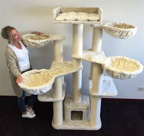 The reason being they're so much bigger! Cat tree Maine Coon Fantasy PLUS Cream - RHRQuality.com
