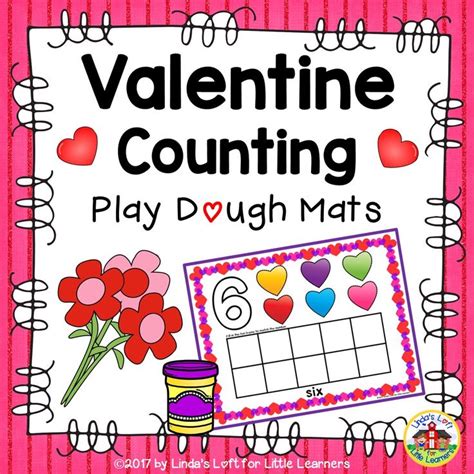 Valentines Day Play Dough Counting Mats 0 20 Valentines School