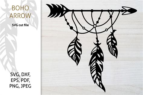 Arrow And Feather Svg Boho Svg Arrow Silhouette Dxf Cut The Best Porn Website