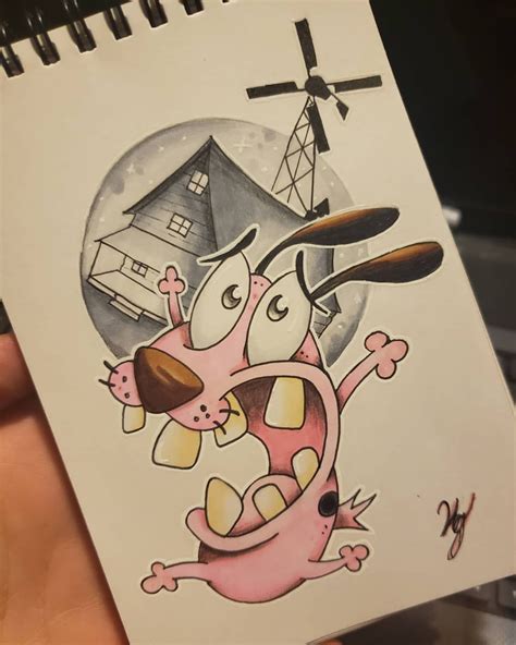 Courage The Cowardly Dog Copicsketchbook Copic Copicart Sketch