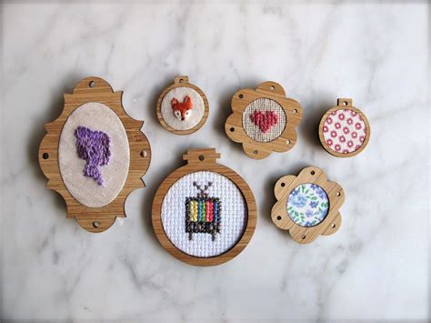 Tutorial Finishing Your Tiny Miniature Embroidery Hoop Frames