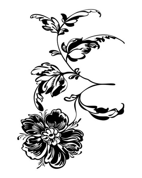 Tribal Flower Tattoos — Stock Vector © Rorius 11305109