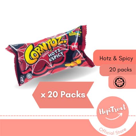 Mini Corntoz Snack Chilli Cheez Hot And Spicy Smoky Bbq 20 Packs
