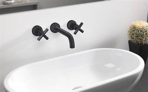 ᐈ 【aquatica Celine 242 Wall Mounted Sink Faucet Black Matte】 Buy Online Best Prices