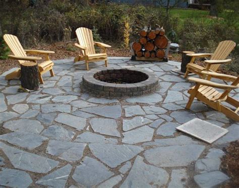 5 Easy Diy Landscaping Ideas With Flagstone K2 Stone Fire Pit