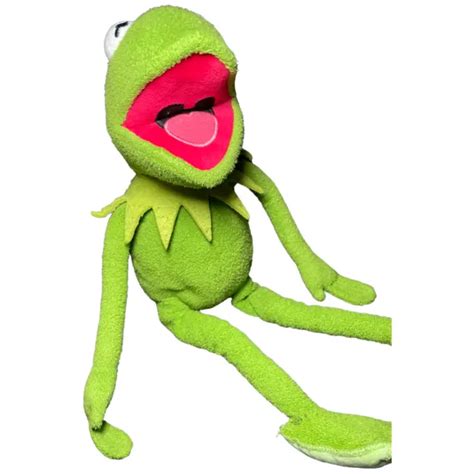 Muppets Kermit The Frog Jim Henson Vintage ~24 Plush Stuffed Animal