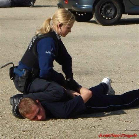 Swedish Policewoman Makes An Easy Arrest “not Too Tight For You Is It