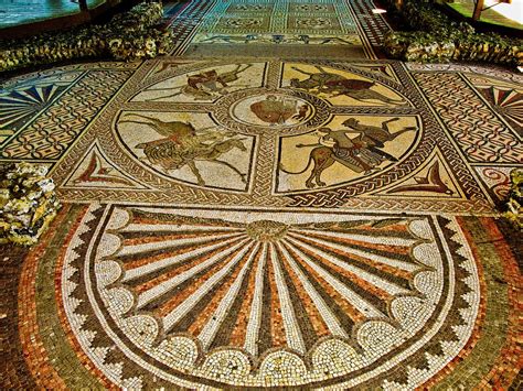The Beautiful 4th Century Orpheus Mosaic At Littlecote Roman Villa In