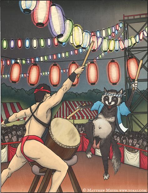 Tanuki are possibly the most famous japanese fairy tale creature. Tanuki | Yokai.com