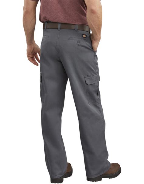 Loose Fit Cargo Pants For Men Rinsed Charcoal Gray Dickies