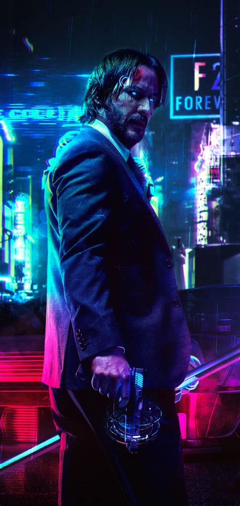 Keanu Reeves Cyberpunk 2077 Fanart Mobile Wallpaper