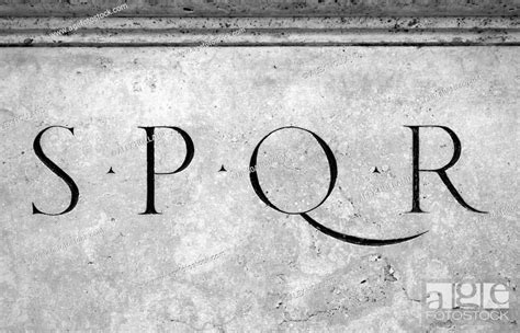 Spqr Is An Initialism From A Latin Phrase Senatus Populusque Romanus
