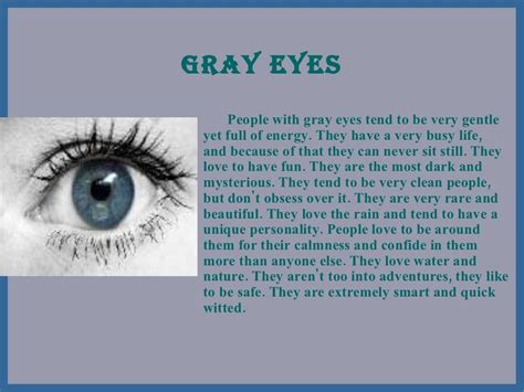 What Does Your Eye Color Say About You Eye Facts Gray Eyes Eye