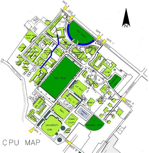 Central State University Campus Map Us States Map