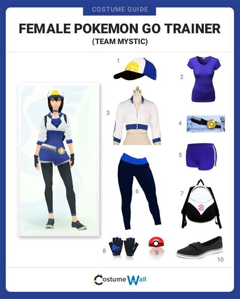 Dress Like Female Pokemon Go Trainer Mystic Pokemon Trainer Costume