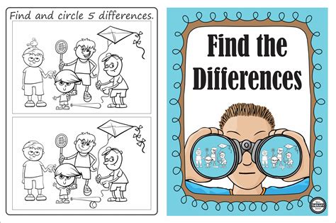 Find The Differences Visual Discrimination Puzzle Your Therapy Source