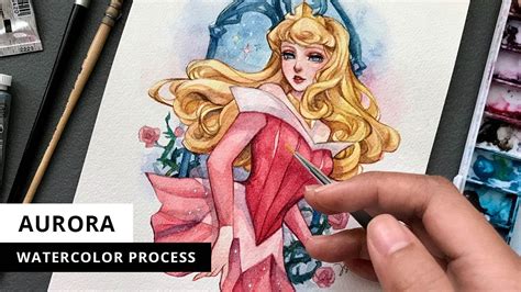 Aurora Watercolor Process Youtube